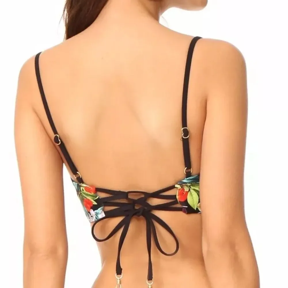 Nanette Lepore Amor Atitlan Coquette Bikini Top -NWT